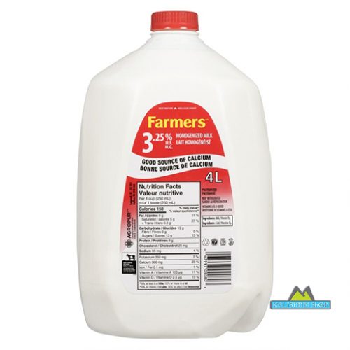 Farmers Milk 3.25% 4Ltrs