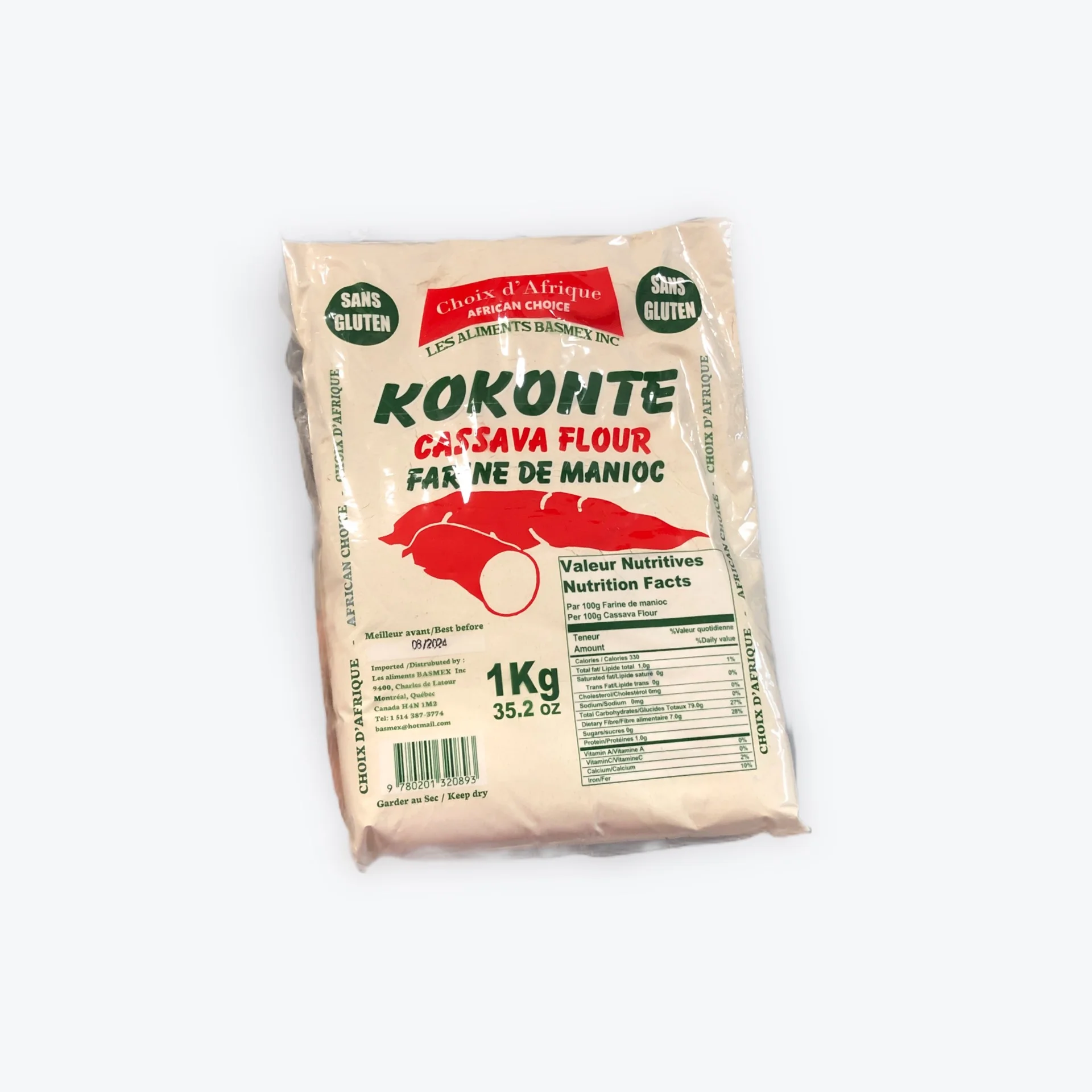 Kokonte Manoic Farine 3.5LB